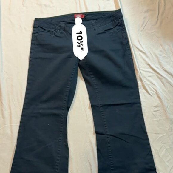 Dickies brand SIZE 11 Black Flared Leg / Slim Fit Bootcut 5-Pocket Pants - Picture 8 of 11